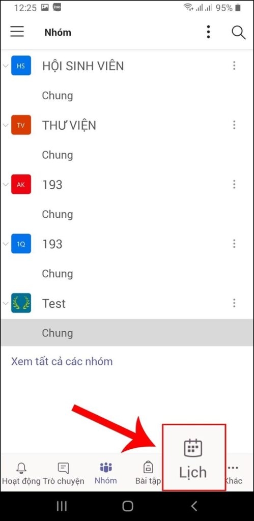 tạo cuộc họp trên Microsoft Teams
