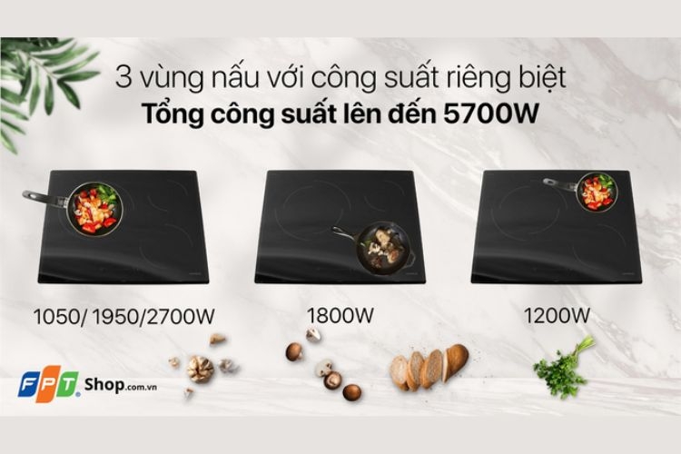 Bếp hồng ngoại 3 vùng nấu lắp âm Hafele HC-R603D