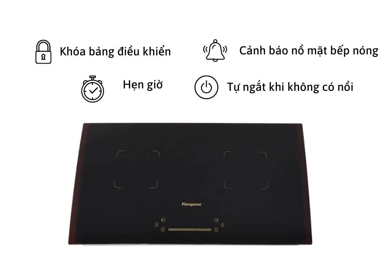 Review bếp điện từ đôi Kangaroo KG851i (Ảnh 4)
