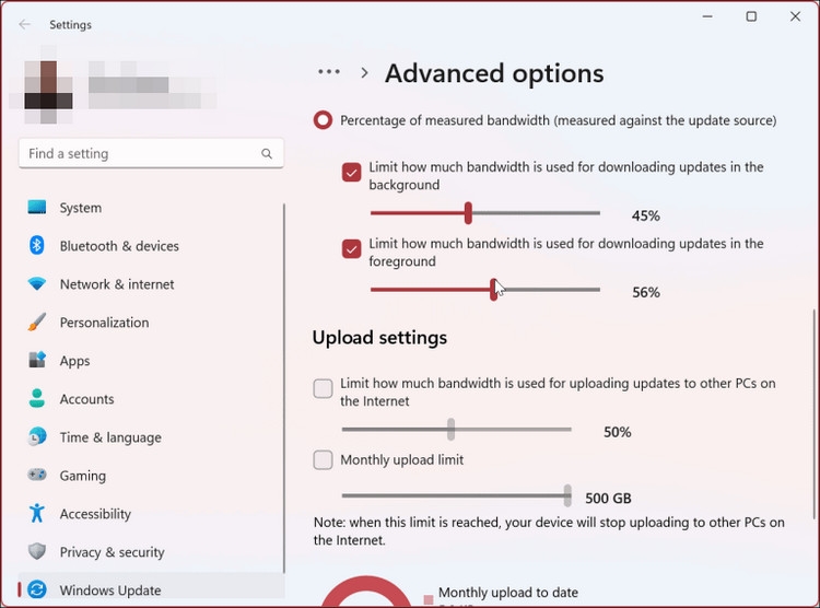 Hướng dẫn giới hạn băng thông khi cập nhật Windows 11 (6)