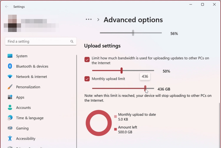 Hướng dẫn giới hạn băng thông khi cập nhật Windows 11 (7)