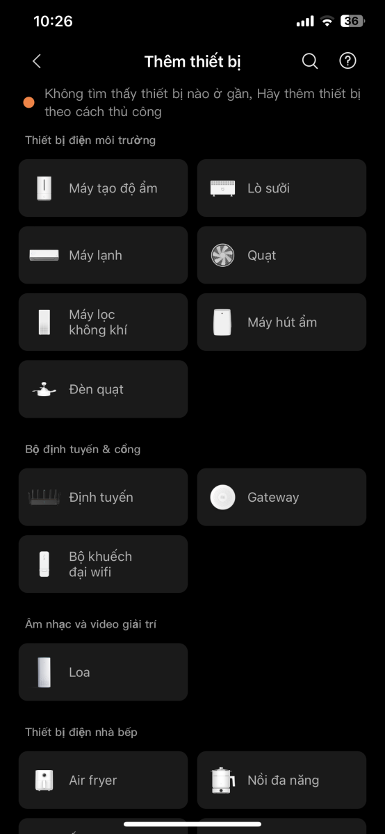 Ứng dụng Mi Home