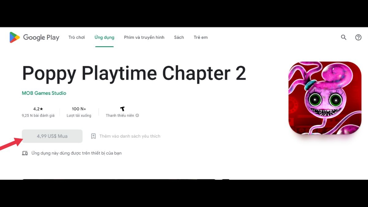 Cài đặt Poppy playtime