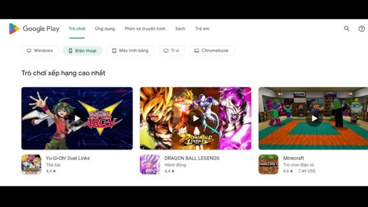 Cửa hàng CH Play
