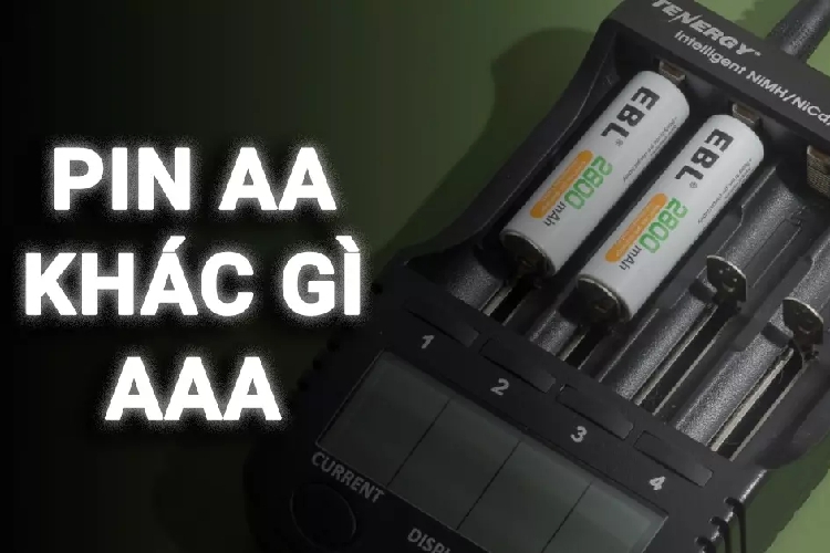 Sự khác biệt giữa pin AA và pin 3A là gì?
