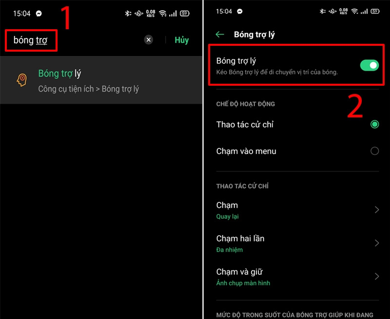 cách chụp màn hình oppo bằng trợ lý ảo