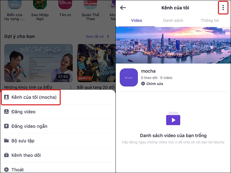 Hướng dẫn liên kết kênh video Mocha với tài khoản Tiktok