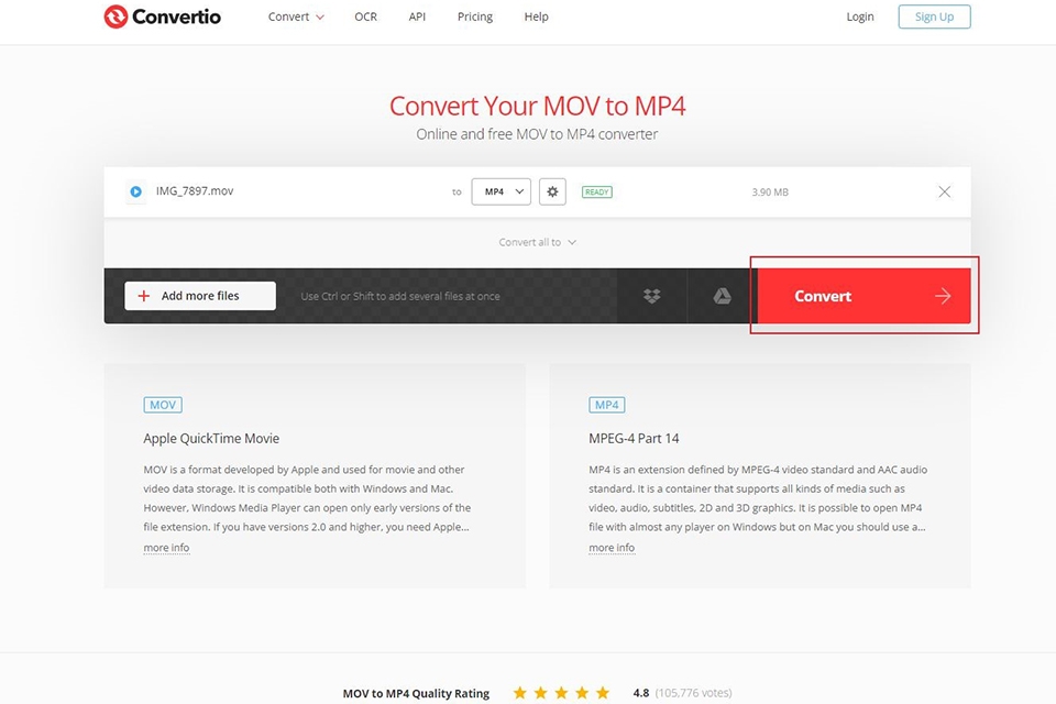 Cách chuyển đổi file MOV sang các định dạng khác