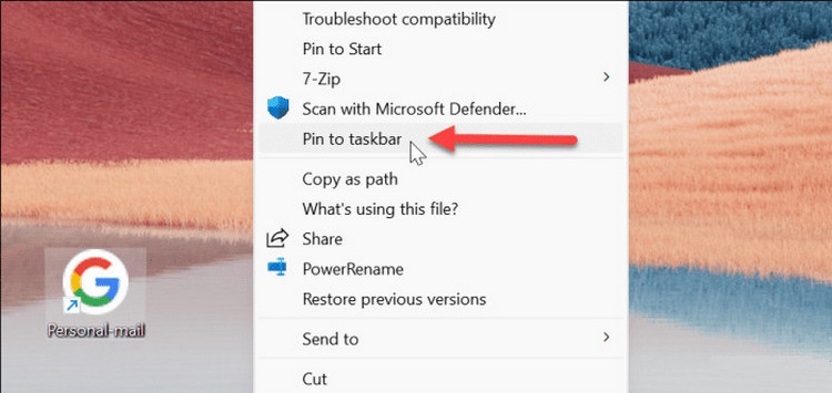 Bật mí cách thêm Gmail vào thanh tác vụ Windows 11 (6)