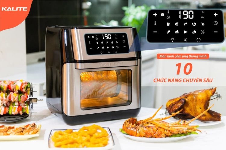 Review, đánh giá nồi chiên không dầu Kalite Q10 (Ảnh 3)