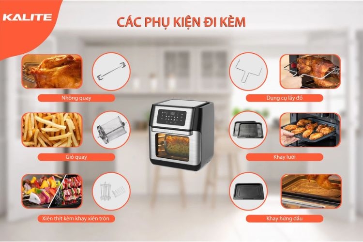 Review, đánh giá nồi chiên không dầu Kalite Q10 (Ảnh 4)