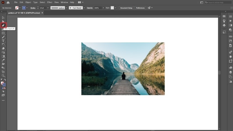Tạo viền cho ảnh trong Illustrator bằng Pentool (Ảnh 1)