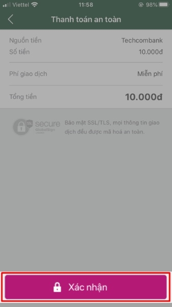 Cách nạp tiền vào MoMo hình 4