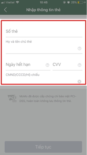 Cách nạp tiền vào MoMo hình 7
