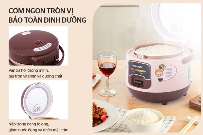 Nồi cơm điện Sunhouse có tốt không (Ảnh 7)