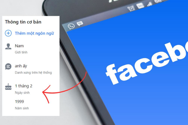 Cách đổi ngày sinh trên Facebook 1