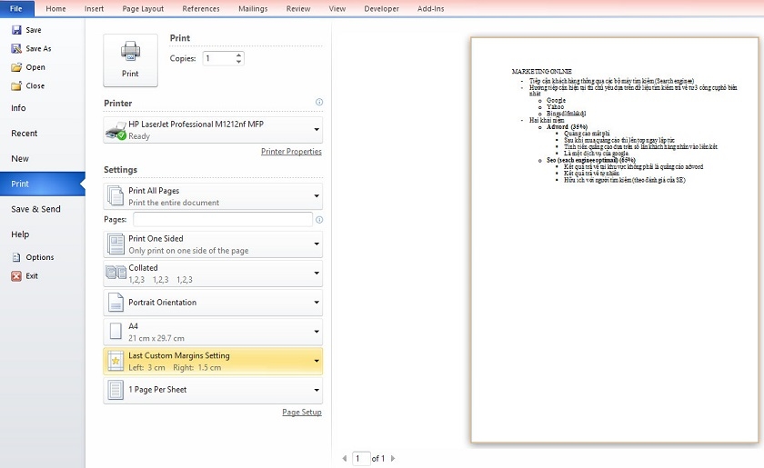 Cách in trên máy tính, laptop (Ảnh 1)