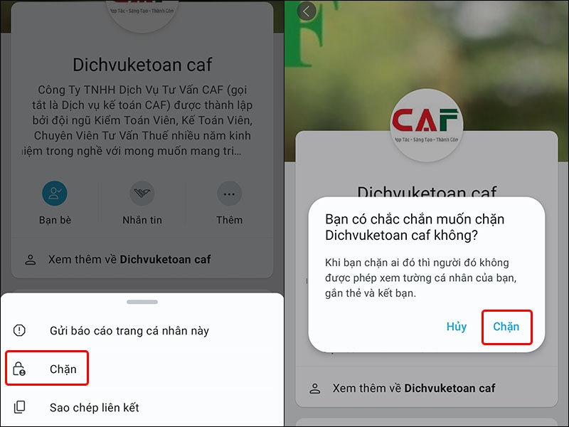 Cách chặn dùng Hahalolo trên điện thoại