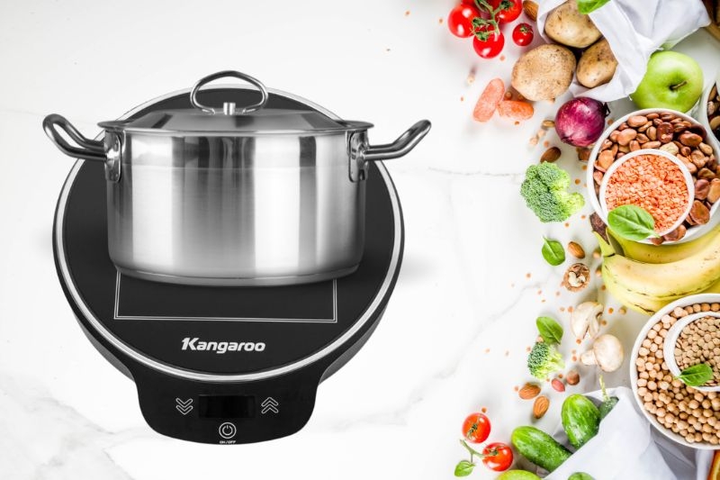 Sử dụng bếp điện từ đơn Kangaroo KG20IH8 (Ảnh 2)
