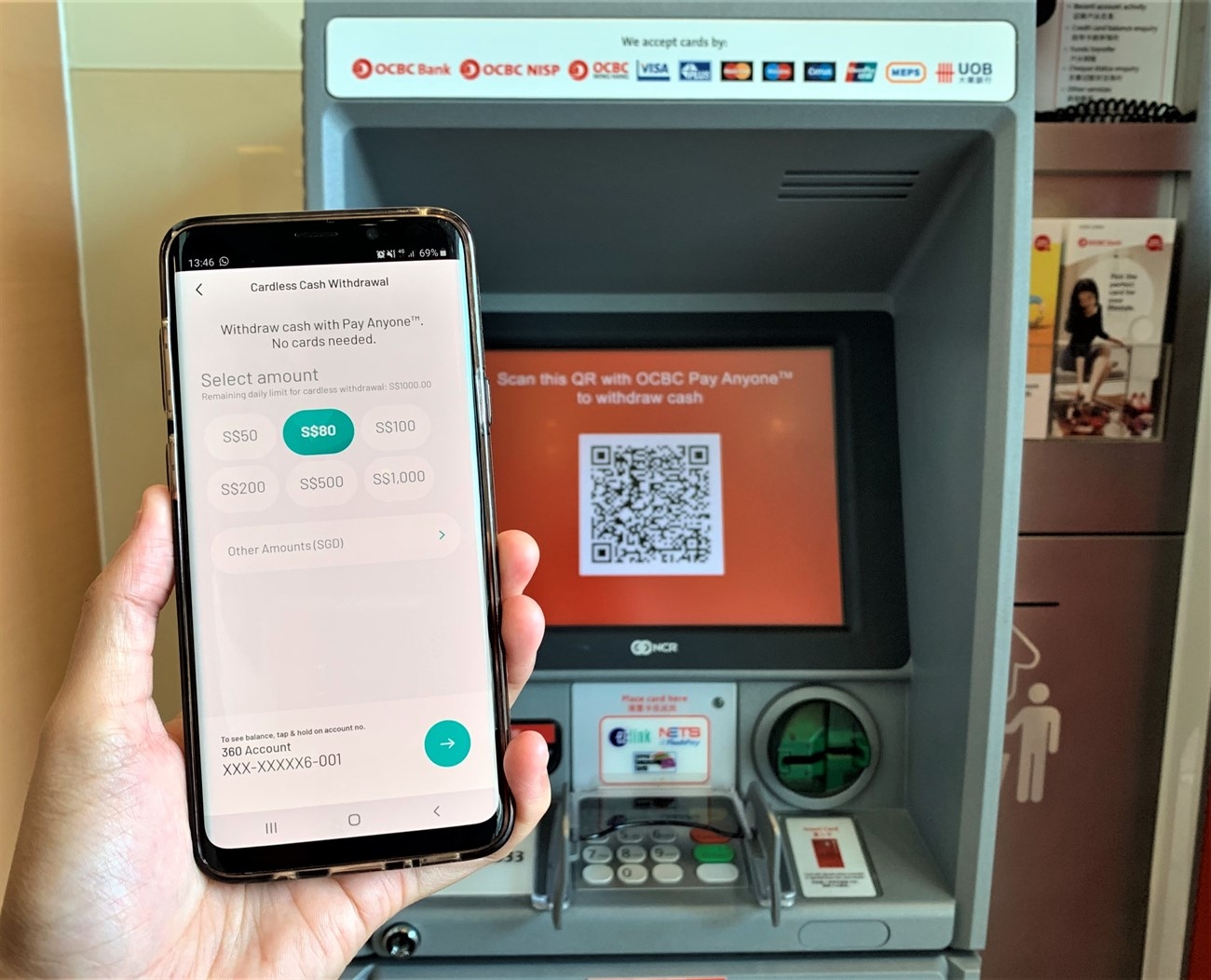 Rút tiền ATM không cần thẻ