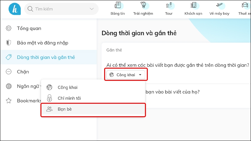 Cách chỉnh sửa quyền riêng tư trên Hahalolo bằng điện thoại