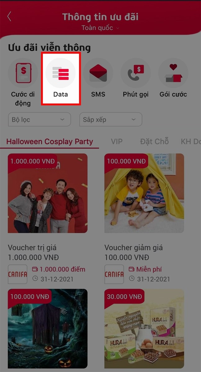 Đổi điểm sang data