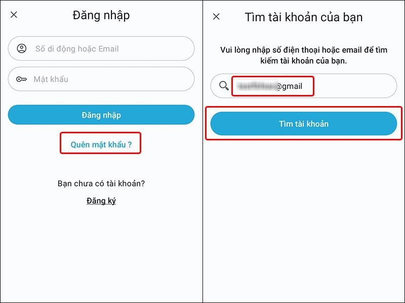 Cách lấy lại mật khẩu Hahalolo bằng điện thoại