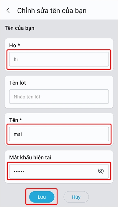 Hướng dẫn đổi tên người dùng trên Hahalolo bằng điện thoại