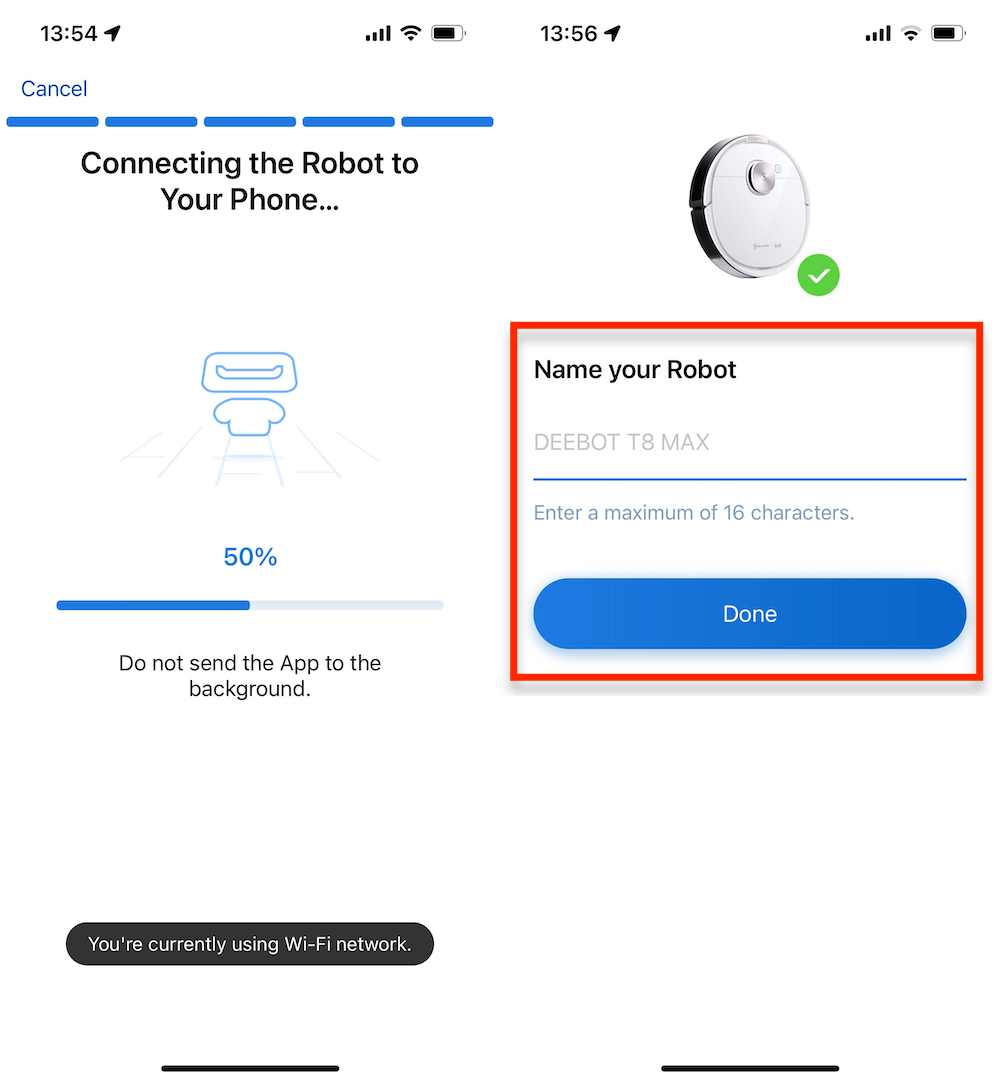 Cách kết nối điện thoại với Ecovacs T8 Max nội địa chính hãng 11