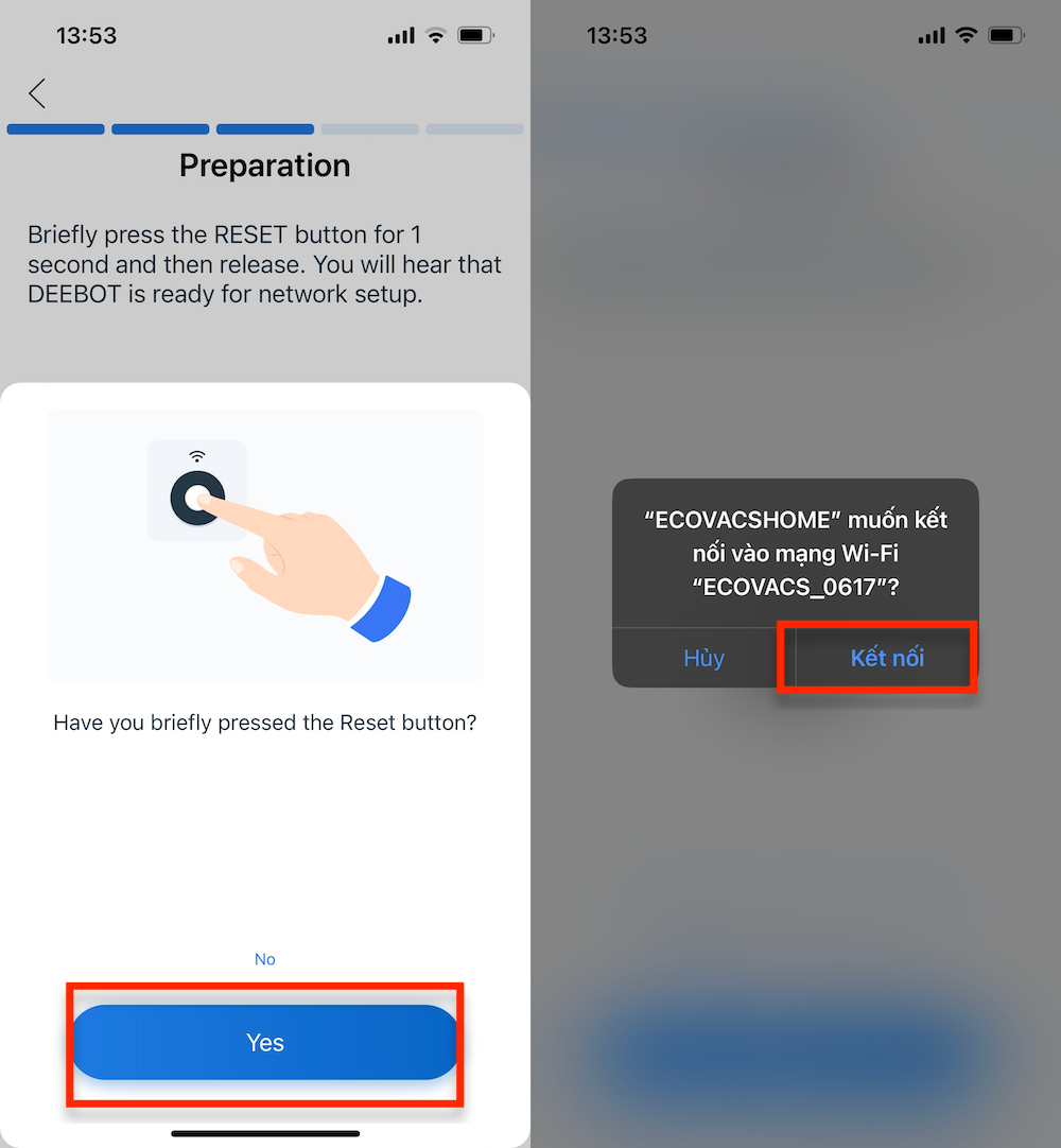 Cách kết nối điện thoại với Ecovacs T8 Max nội địa chính hãng 9