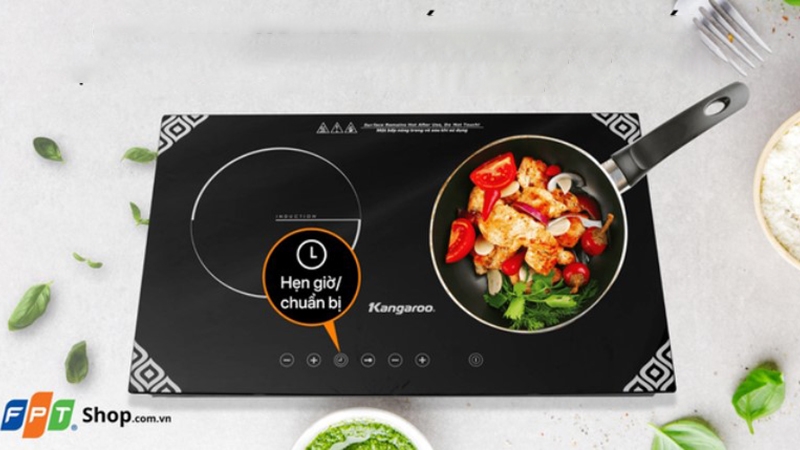 Review bếp điện từ đôi Kangaroo KG498N (Ảnh 3)