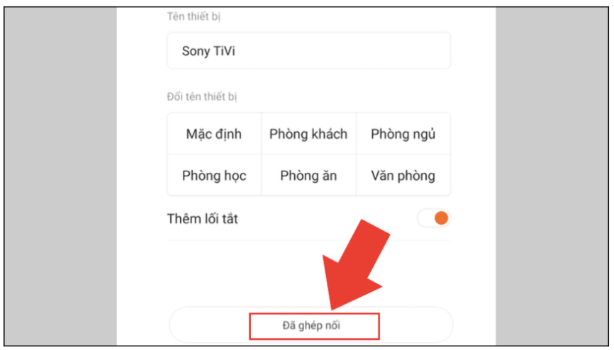Chọn đã ghép nối