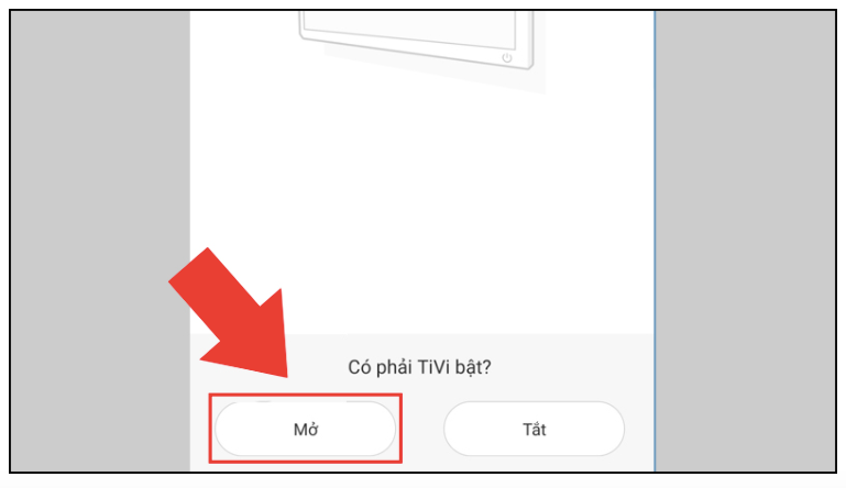 Chọn Mở để thiết lập kết nối