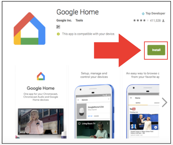 Tải ứng dụng Google Home