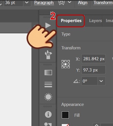Cách tạo viền chữ trong AI với Stroke (Bước 2)