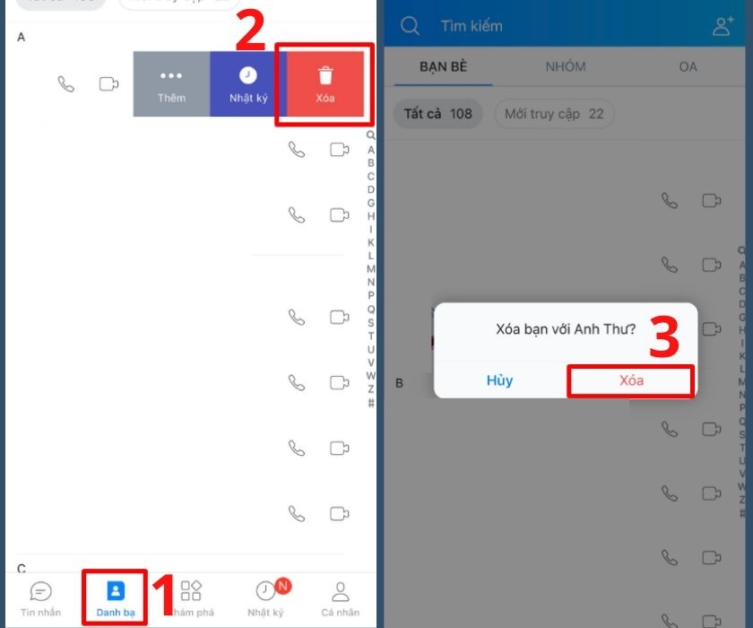 Cách hủy kết bạn trên Zalo hình 2