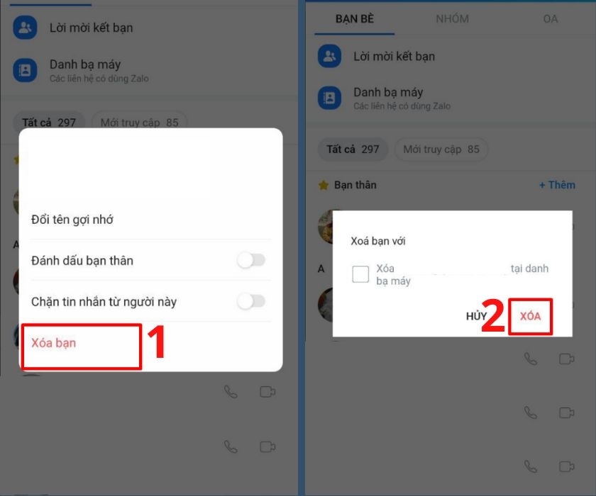 Cách hủy kết bạn trên Zalo hình 3