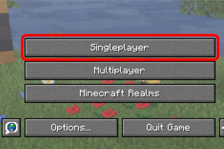 Cách chơi Minecraft chế độ đơn (Bước 1)