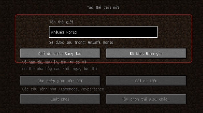 Cách chơi Minecraft chế độ đơn (Bước 2)