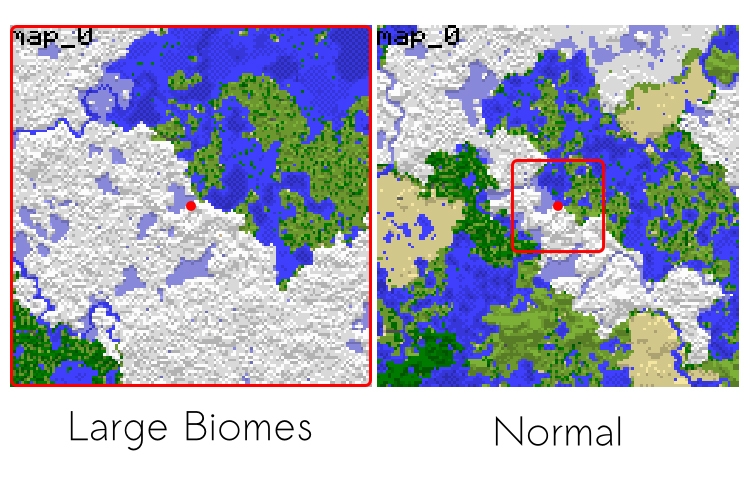 Các thế giới trong Minecraft - Large Biomes World