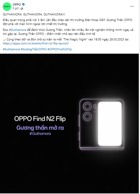 OPPO bất ngờ hé lộ siêu phẩm mới mang tên "Gương Thần" Find N2 Flip, sắp ra mắt tại Việt Nam