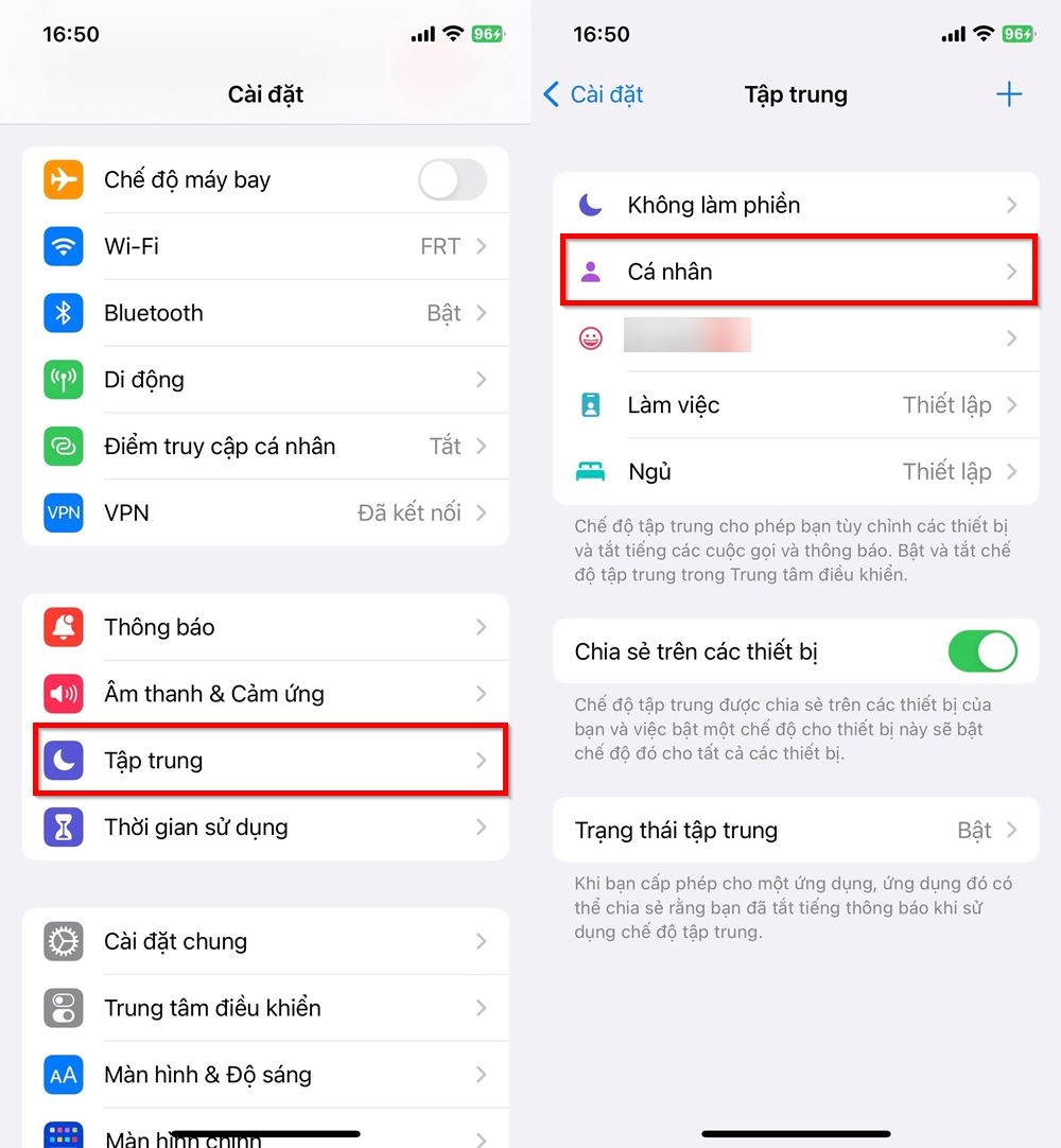 Hướng dẫn cách bật Dark Mode bằng Focus Mode 1