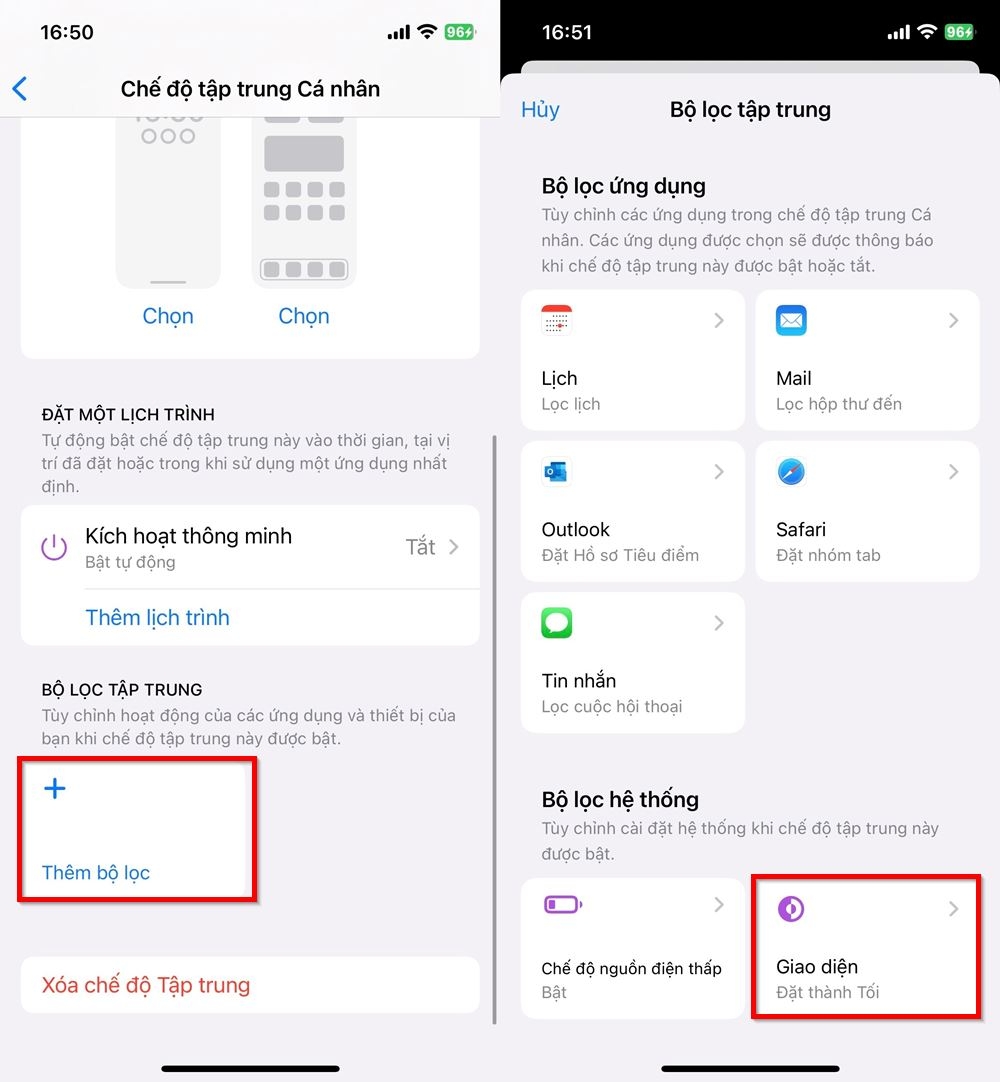 Hướng dẫn cách bật Dark Mode bằng Focus Mode 2