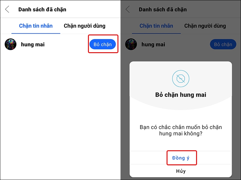 Cách chặn, bỏ chặn liên hệ trên ứng dụng Halome bằng điện thoại