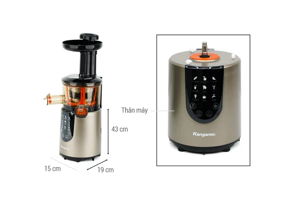Đánh giá máy ép chậm Kangaroo KG180SJD: Công nghệ hiện đại, giữ trọn dưỡng chất