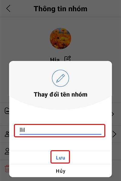 Hướng dẫn thay đổi tên nhóm chat trên Halome bằng điện thoại