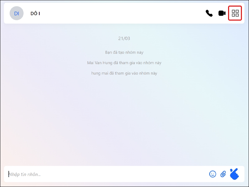 Hướng dẫn thay đổi tên nhóm chat trên Halome bằng điện thoại
