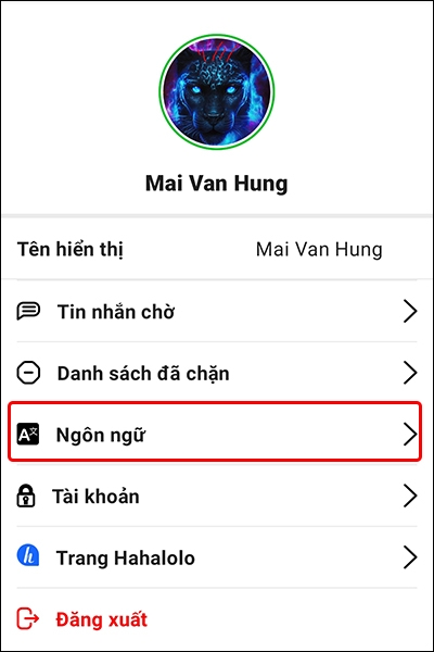 Hướng dẫn cách thay đổi ngôn ngữ trên ứng dụng Halome bằng điện thoại