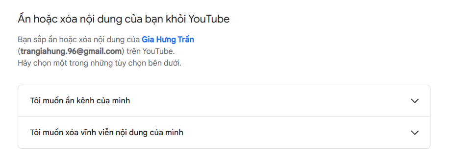 Cách xóa kênh Youtube đơn giản và nhanh chóng