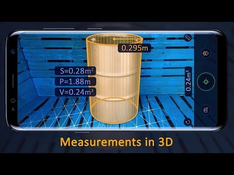 đo khoảng cách bằng AR Ruler App